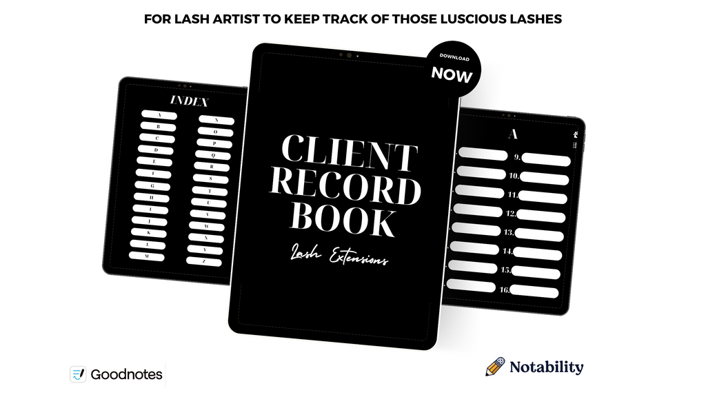 Client Information Record Book, 2,109 Paged Digital client record book with hyperlinked tabs