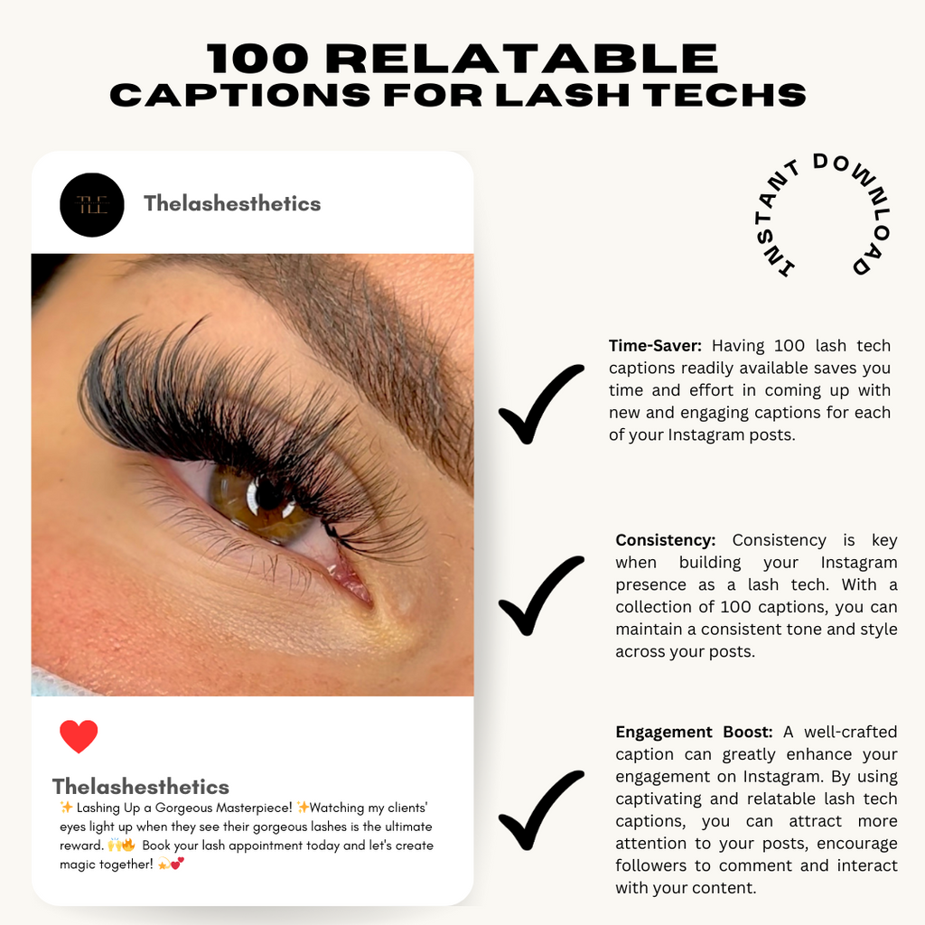 100 On Brand Lash Artist Captions