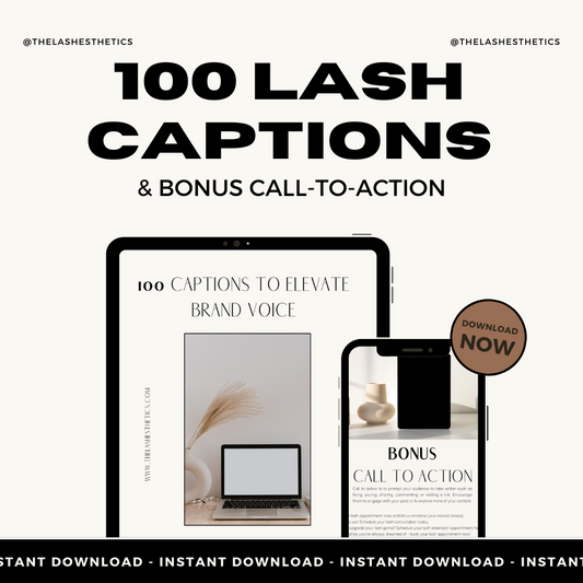100 Captions to Elevate Brand Voice, Lash Tech Instagram Captions
