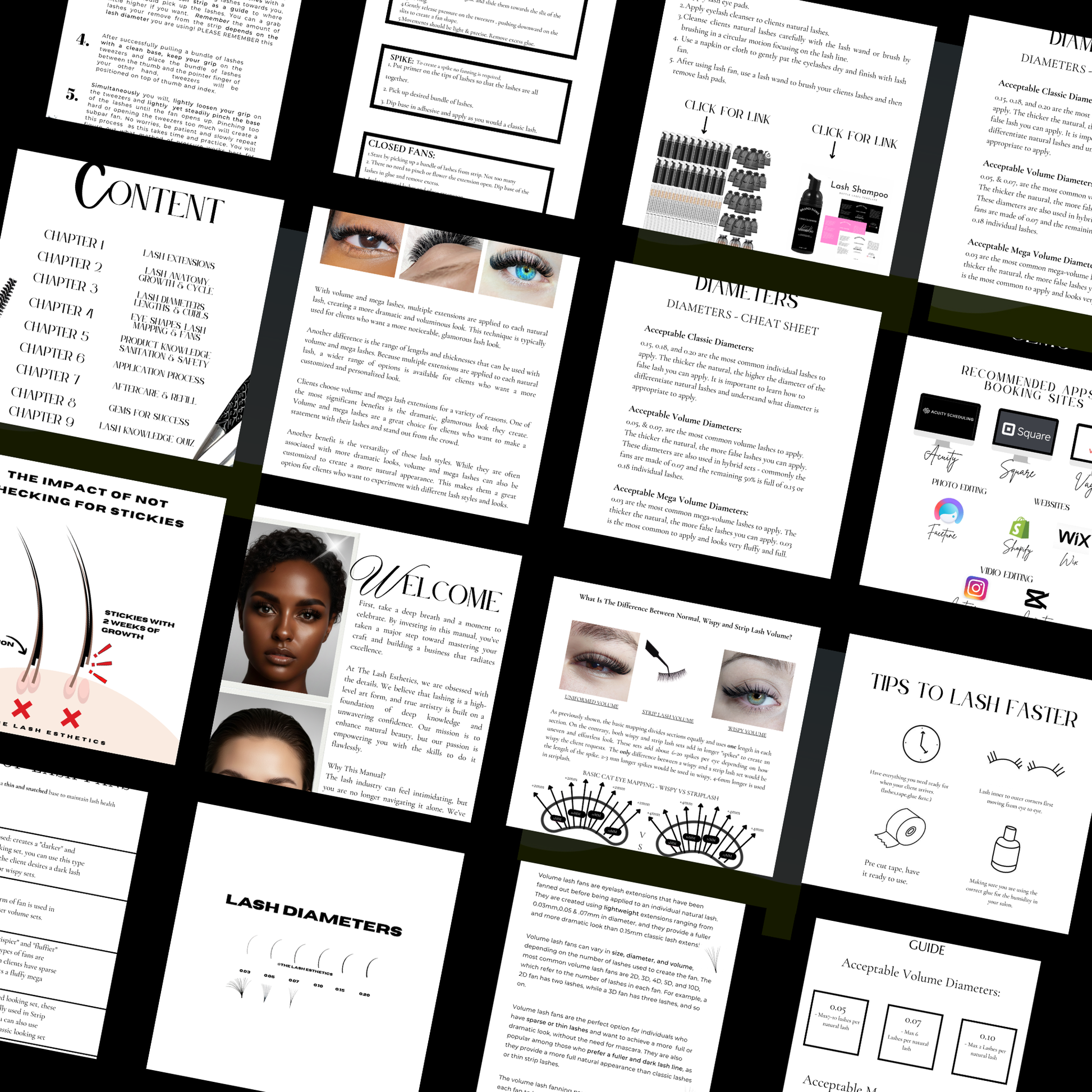 Comprehensive eyelash extension training manual digital guide