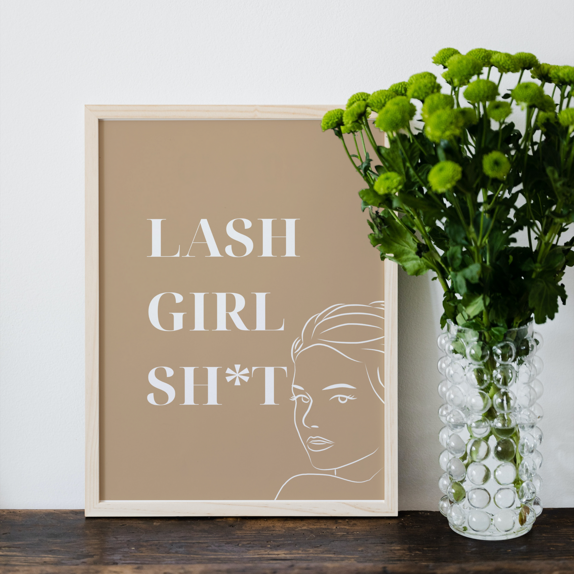 Lash Room Decor,Beauty Salon Print Decor Graphic by EvaTemplates
