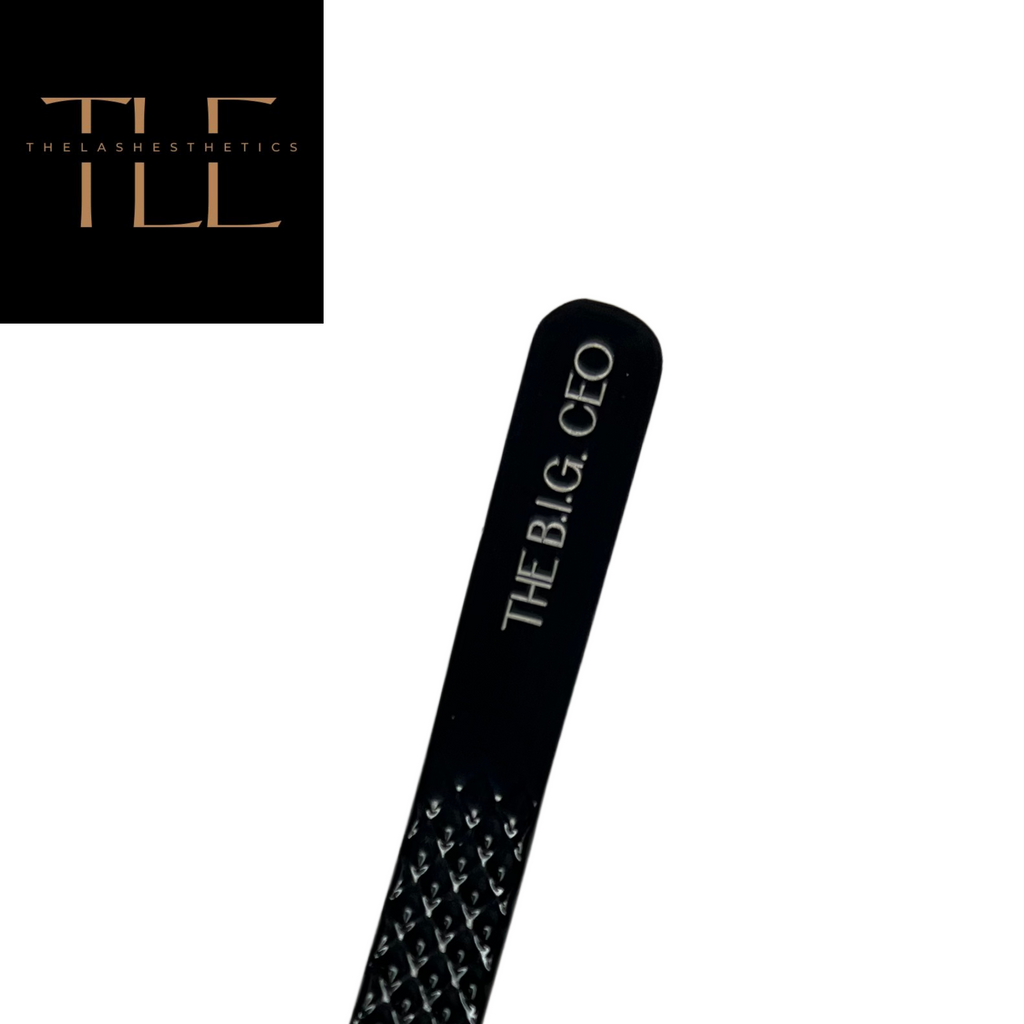 ISO isolation tweezer tips showing precision curved design for lash separation